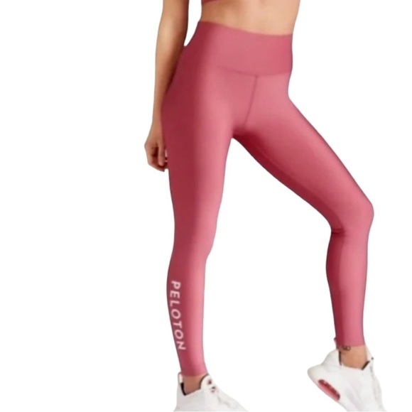 Peloton Pants - Peloton Solid Flex Leggings Pink Size Large High Waist Limited Edition